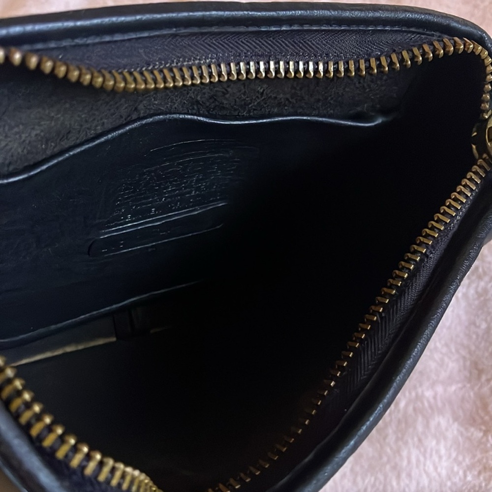 Vintage COACH Y2K Leather BONNIE CASHIN Black Purse double straps No 164-7024 - Picture 14 of 15